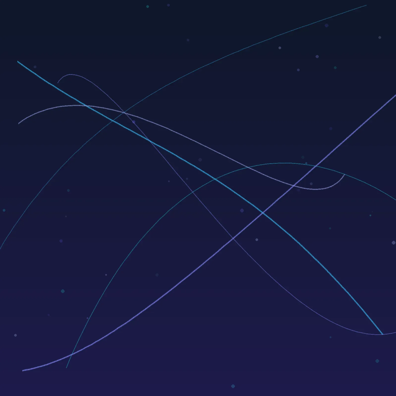 Abstract visualization of fiber network light paths